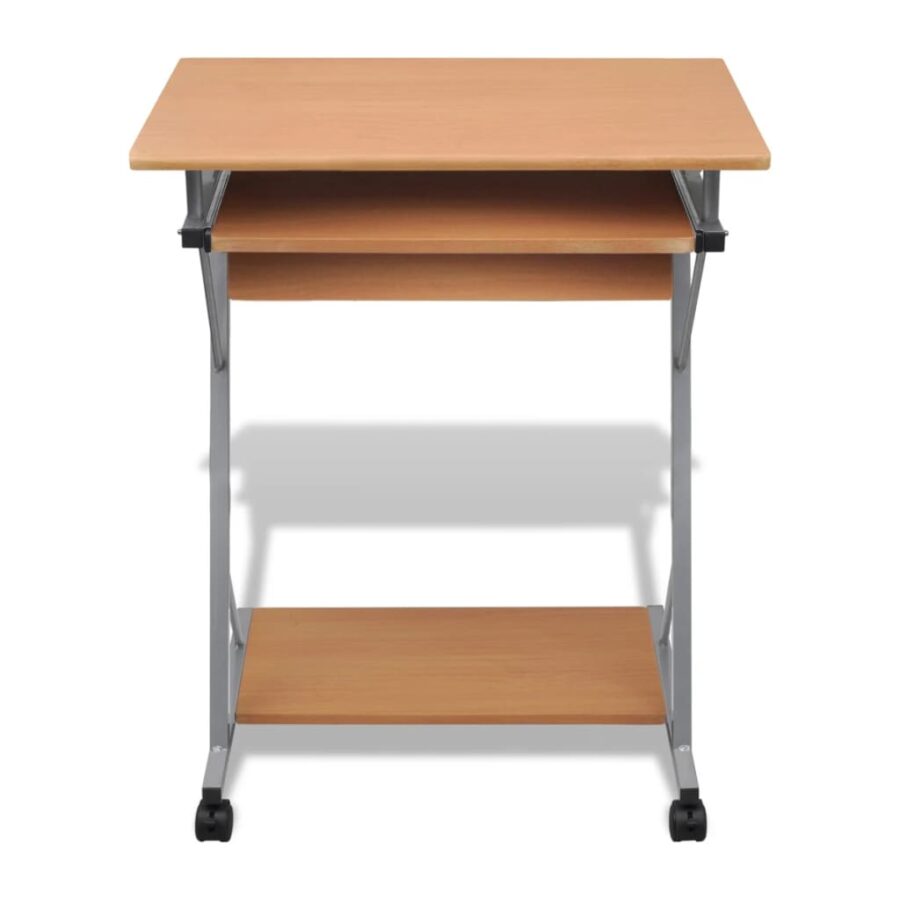 Studenten computerbureau 60 x 40 x 74 cm (bruin) - Afbeelding 2