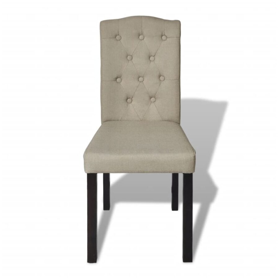 Eetkamerstoelen 6 st stof camel - Afbeelding 3