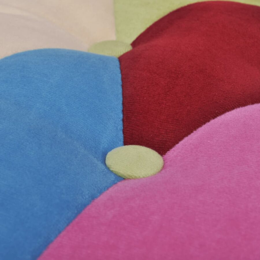 Franse stoel met patchwork ontwerp stof - Afbeelding 4