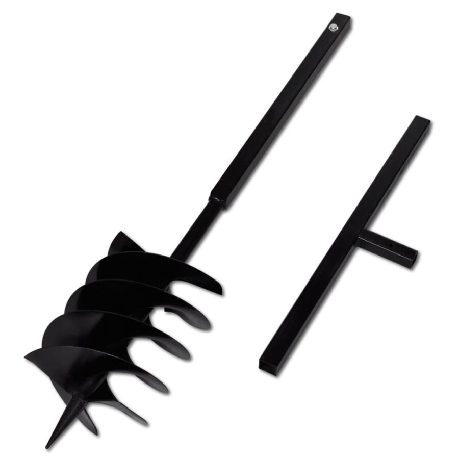 Grondboor met handvat en schroefkop 200 mm (zwart) - Afbeelding 3