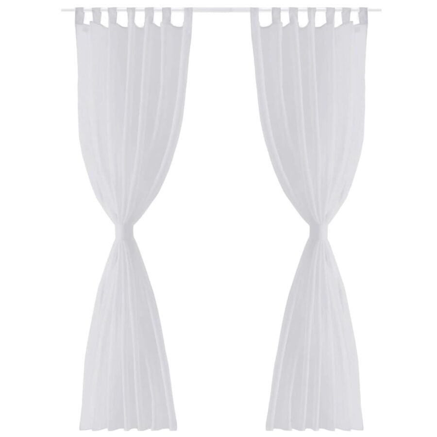 Gordijn Wit 140x245 cm (2 stuks) - Afbeelding 2