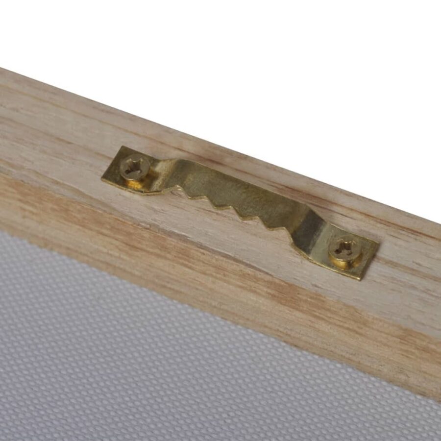 Canvas muurdruk set zandstrand met hangmat 200 x 100 cm - Afbeelding 3