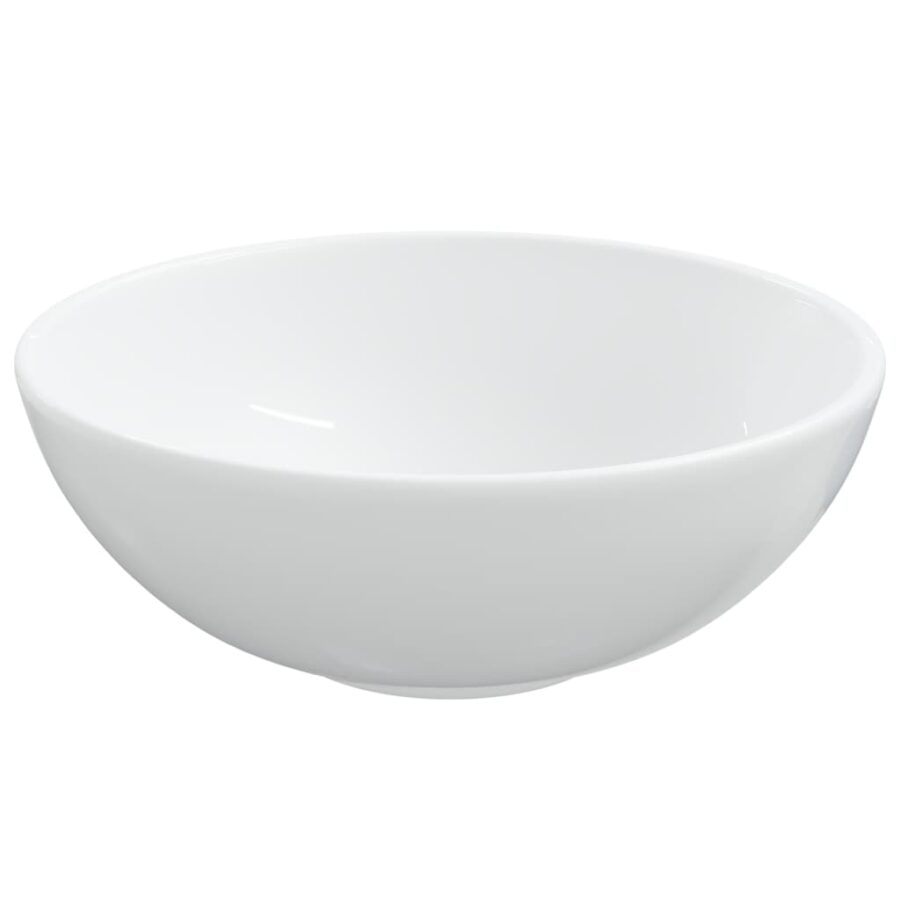 Wasbak 28x28x10 cm keramiek wit - Afbeelding 5