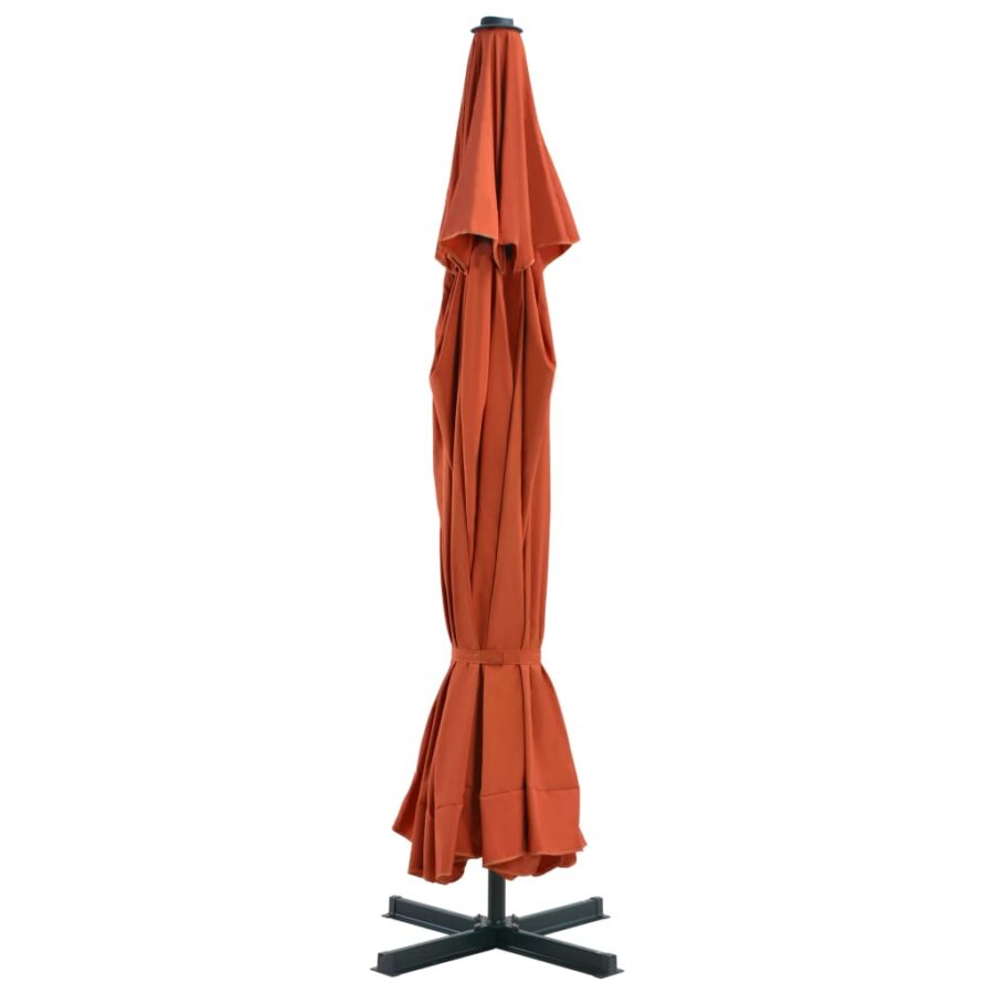 Parasol met draagbare voet terracottakleurig - Afbeelding 3