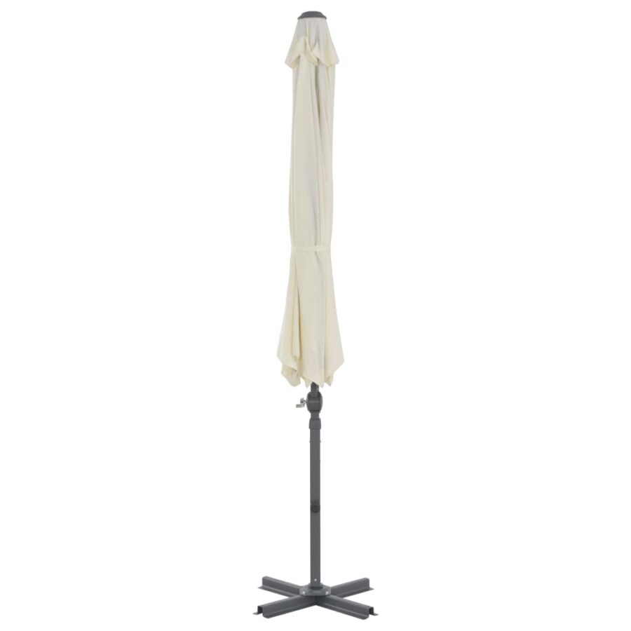 Parasol met draagbare voet zandkleurig - Afbeelding 3