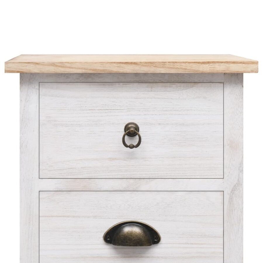 Bijzetkast 35x25x87 cm paulowniahout - Afbeelding 5