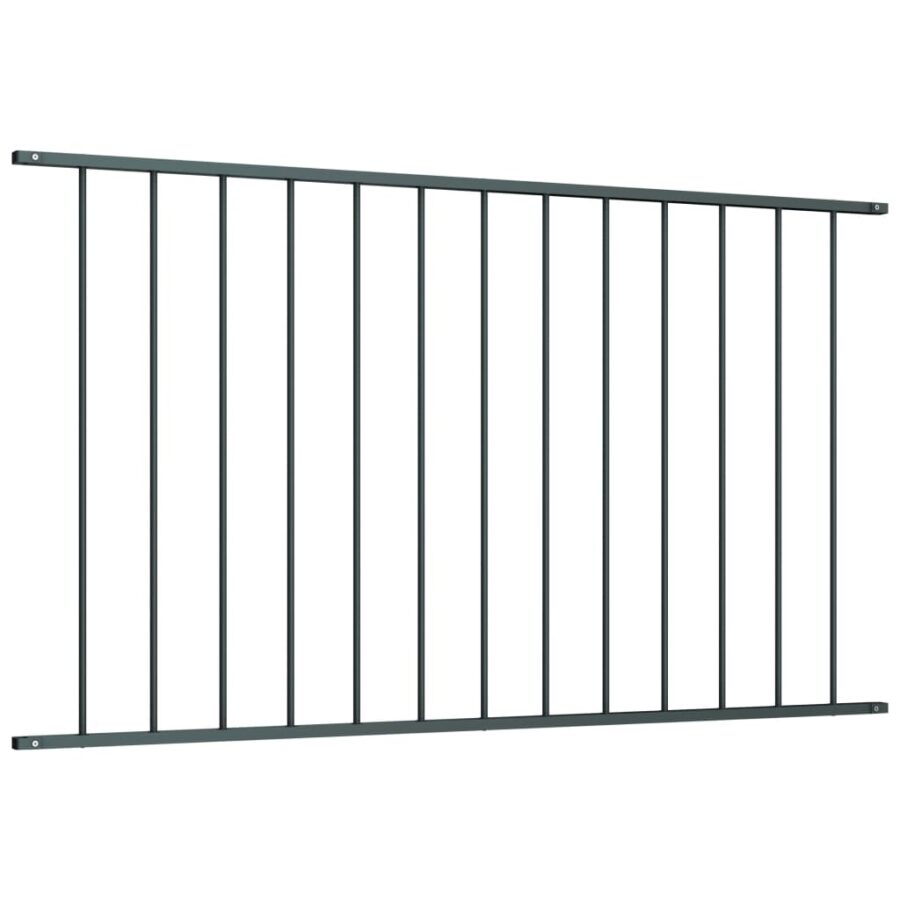 Hekpaneel 1,7x1,25 m gepoedercoat staal antraciet - Afbeelding 2