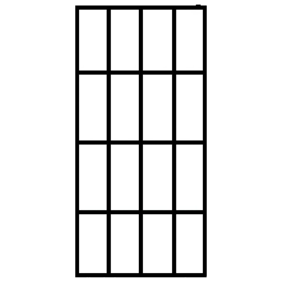 Inloopdouchewand 80x195 cm mat gehard glas - Afbeelding 3