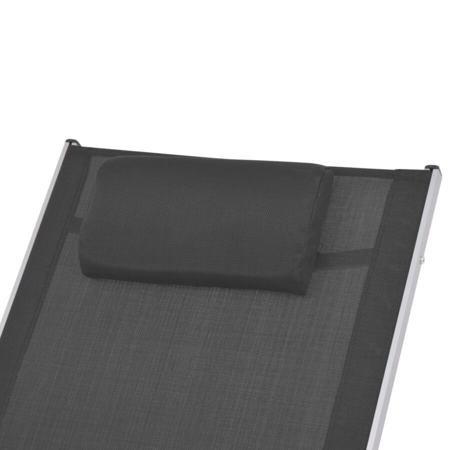 Tuinschommelstoel textileen zwart - Afbeelding 5