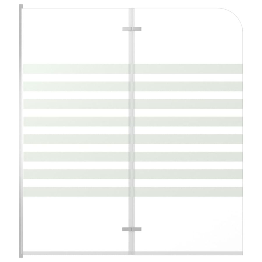Badwand gestreept 120x140 cm gehard glas - Afbeelding 2
