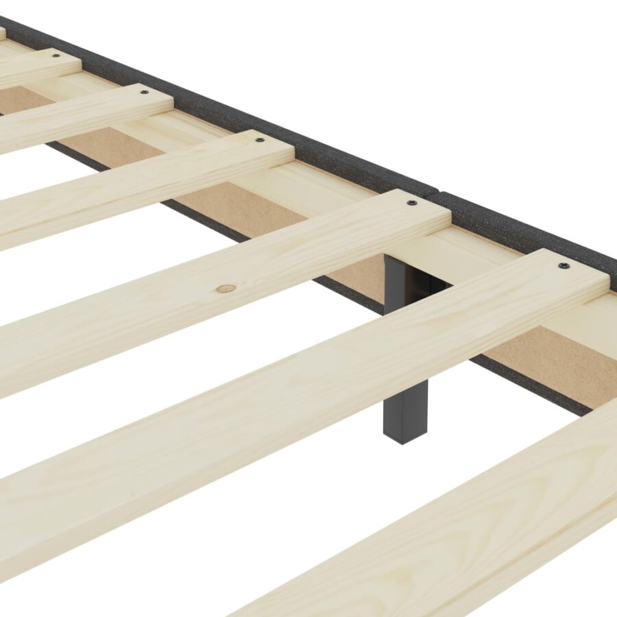 Boxspringframe stof grijs 140x200 cm - Afbeelding 7