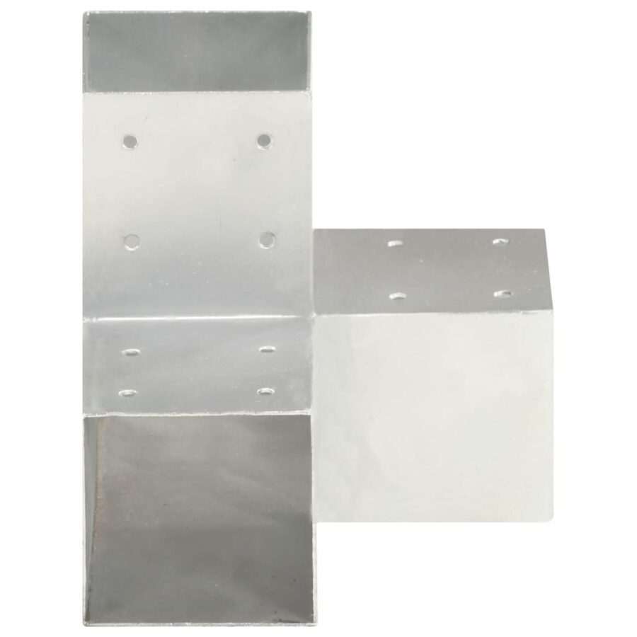 Paalverbindingen 4 st Y-vorm 91x91 mm gegalvaniseerd metaal - Afbeelding 3