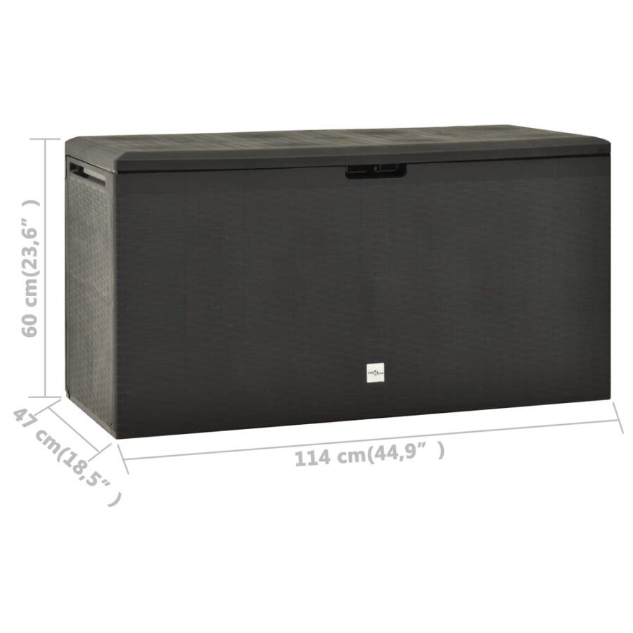 Tuinbox 114x47x60 cm antraciet - Afbeelding 7