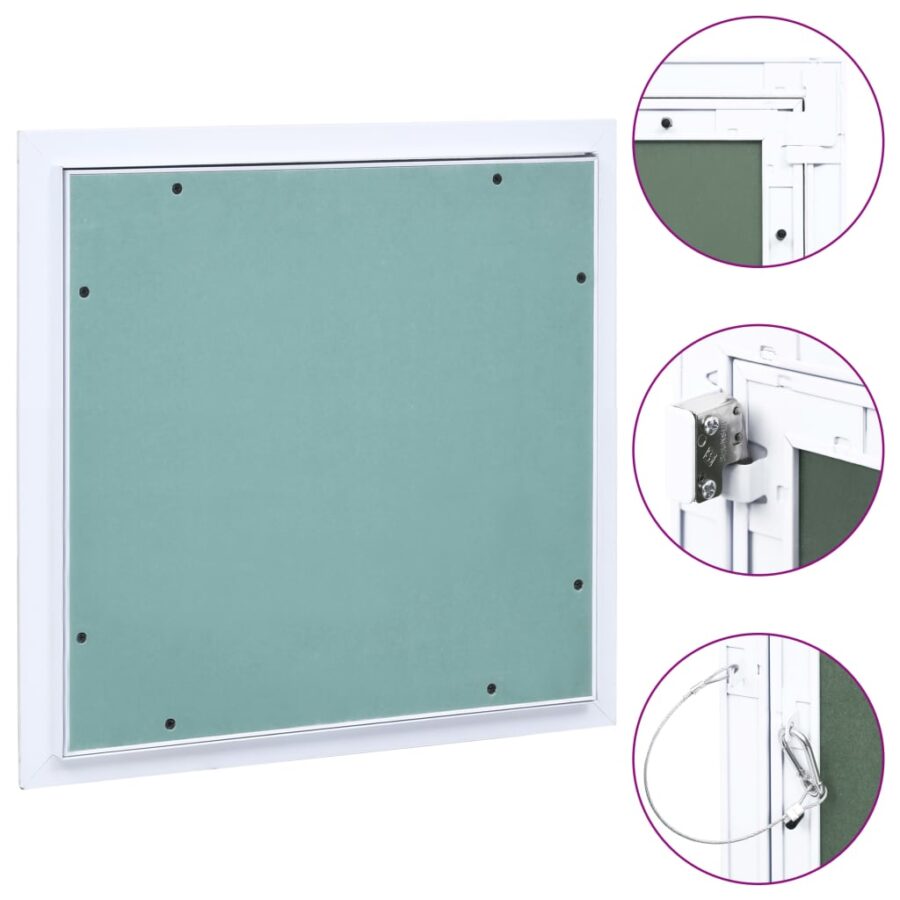 Toegangspaneel met aluminium frame en gipsplaat 400x400 mm