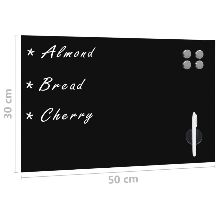 Magneetbord wandmontage 50x30 cm glas - Afbeelding 5