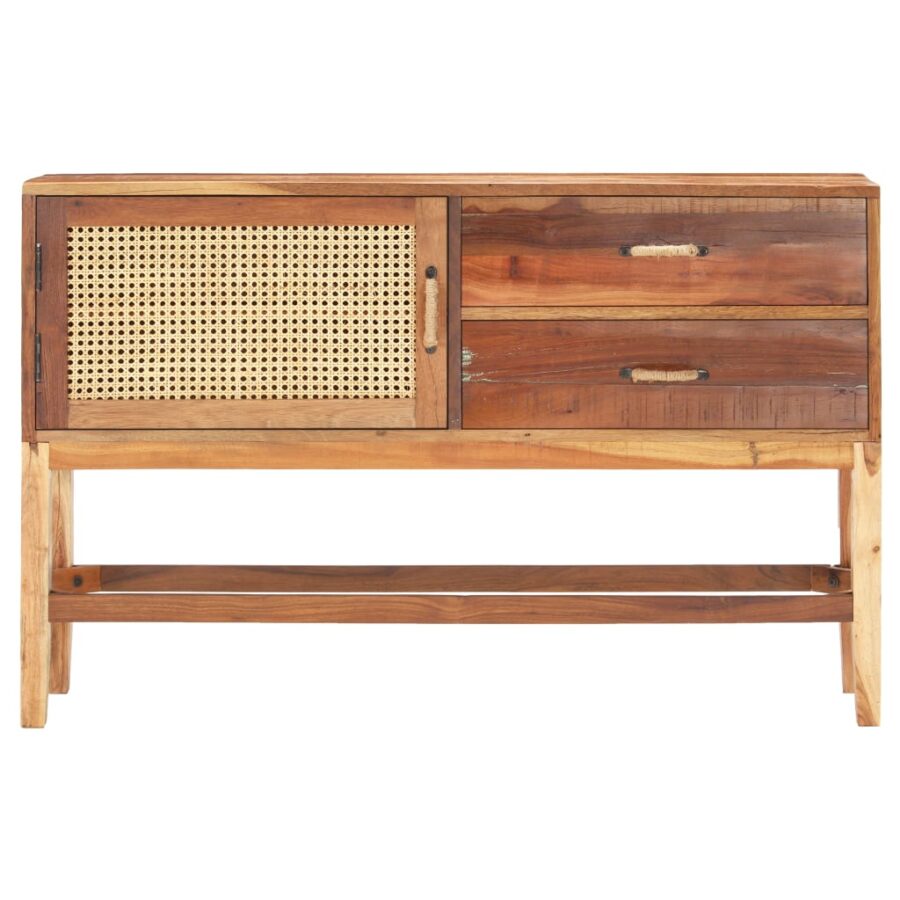 Dressoir 118x30x76 cm massief gerecycled hout - Afbeelding 2