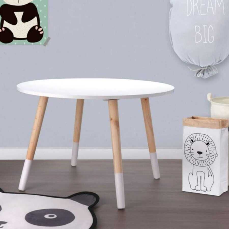 H&S Collection Kindertafel 60x41 cm wit - Afbeelding 6