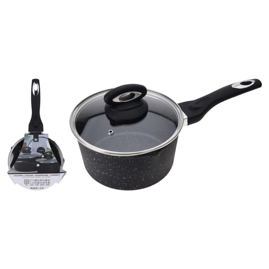 Excellent Houseware Steelpan 18 cm gesmeed aluminium - Afbeelding 2