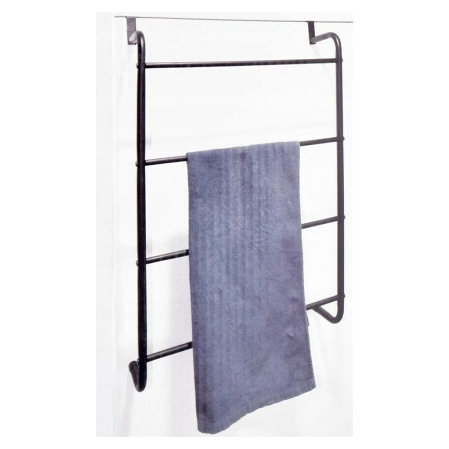 Bathroom Solutions Deurhanddoekenrek metaal zwart - Afbeelding 7