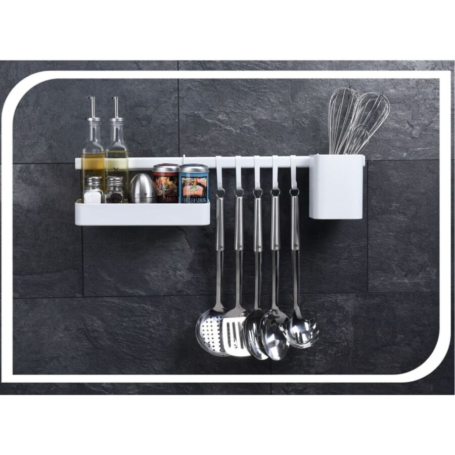 Excellent Houseware 8-delige Keukenorganizer zwart - Afbeelding 4