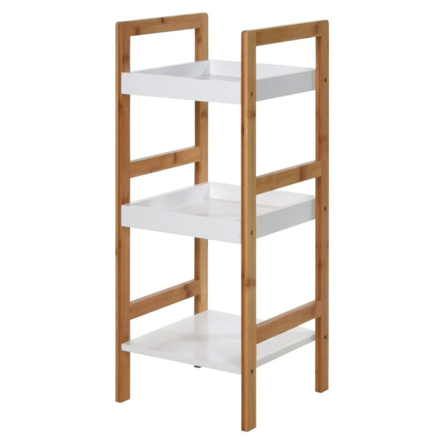 Bathroom Solutions Opbergrek met 3 schappen MDF en bamboe - Afbeelding 2