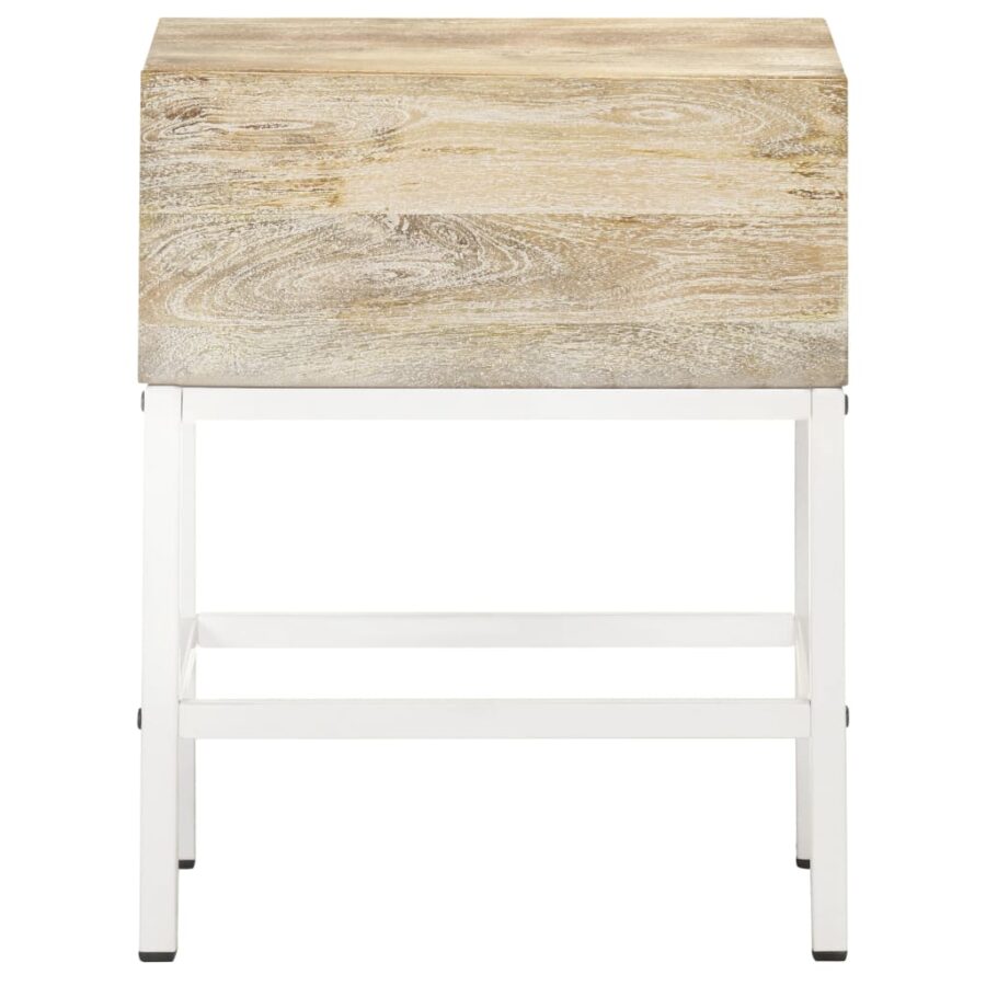 Nachtkastje 40x30x50 cm massief mangohout - Afbeelding 3