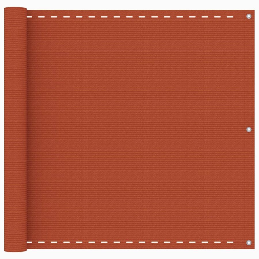 Balkonscherm 90x400 cm HDPE oranje