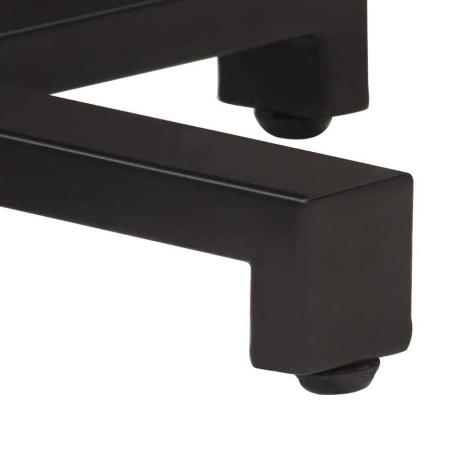 Bartafel rond Ø50x110 cm ruw mangohout - Afbeelding 5
