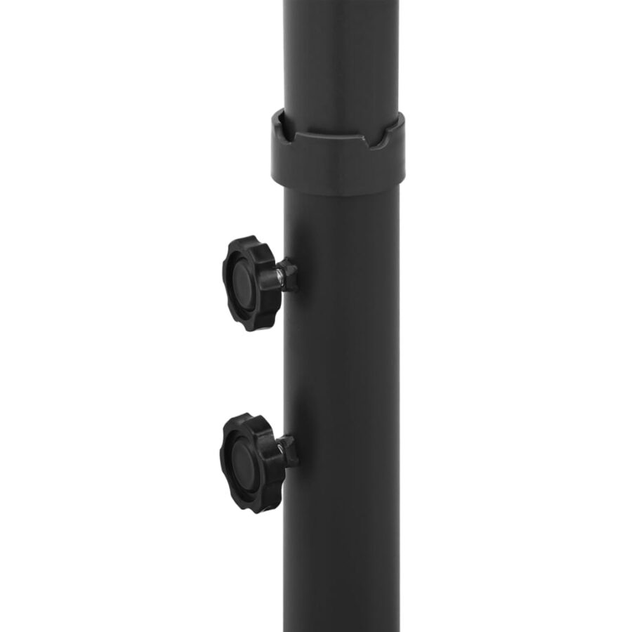 Parasol dubbel met stalen paal 600 cm antracietkleurig - Afbeelding 7