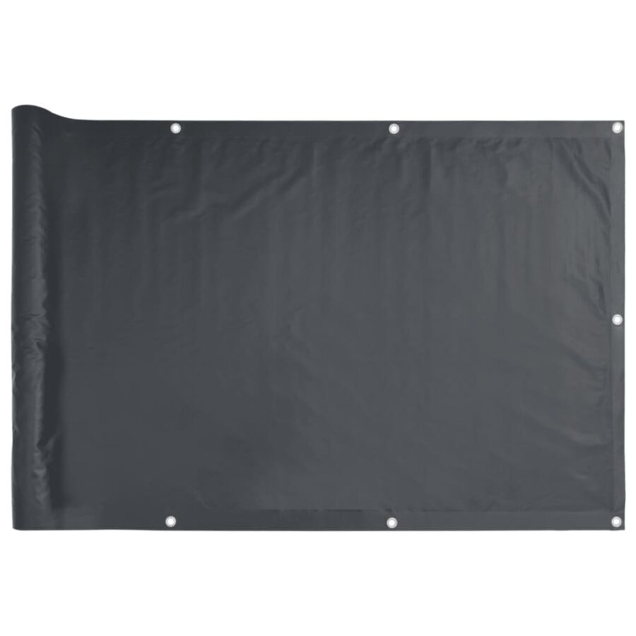 Balkonscherm 90x300 cm oxford stof antraciet - Afbeelding 2