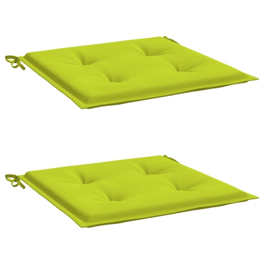 Tuinstoelkussens 2 st 50x50x3 cm oxford stof felgroen - Afbeelding 3