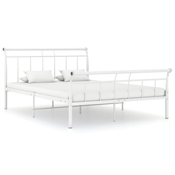 Bedframe metaal wit 140x200 cm