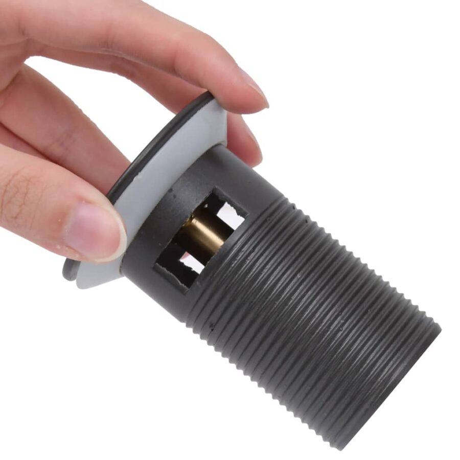 Afvoer pop-up met overloop 6,4x6,4x9,1 cm grijs - Afbeelding 6