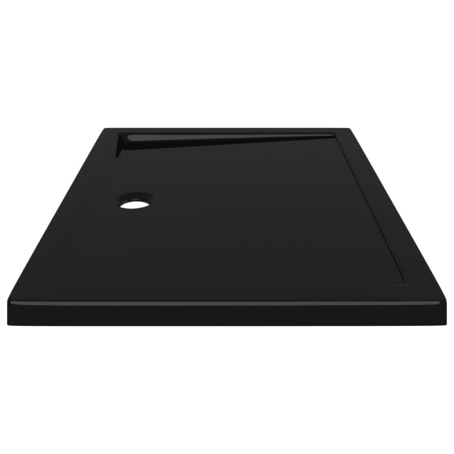 Douchebak rechthoekig 80x100 cm ABS zwart - Afbeelding 4