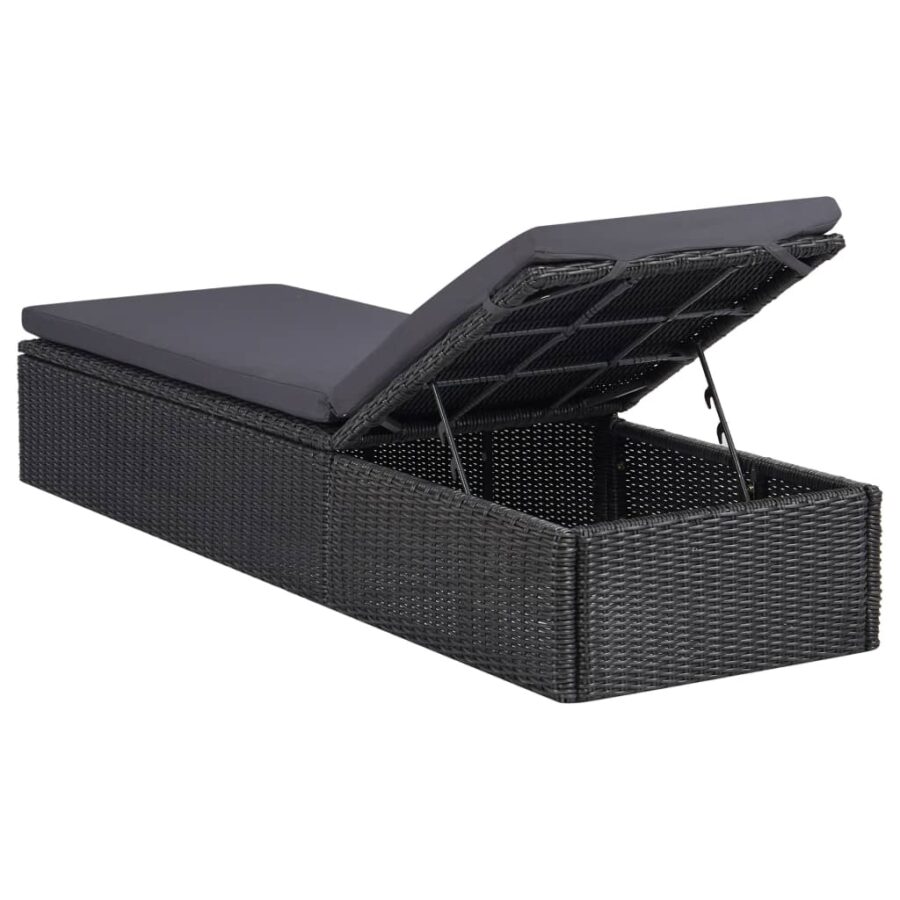 11-delige Tuinset poly rattan zwart - Afbeelding 10
