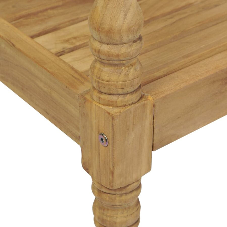 Stoelen Batavia 2 st met heldergroene kussens massief teakhout - Afbeelding 9