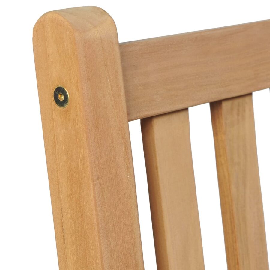 Tuinstoelen 2 st met lichtblauwe kussens massief teakhout - Afbeelding 7