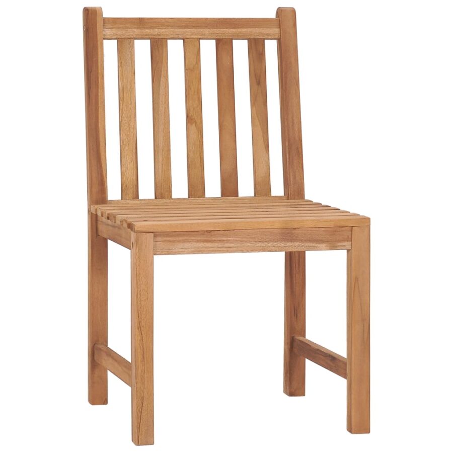 Tuinstoelen 2 st met kussens massief teakhout - Afbeelding 4
