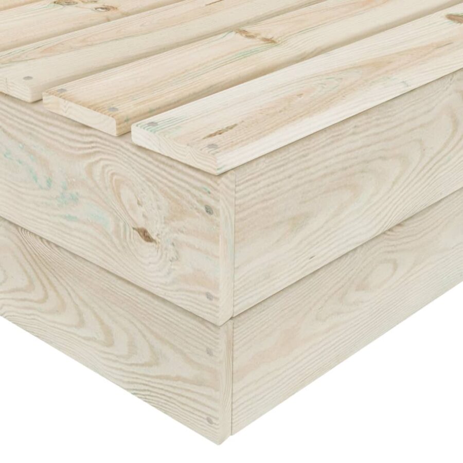9-delige Loungeset met kussens pallet vurenhout - Afbeelding 10