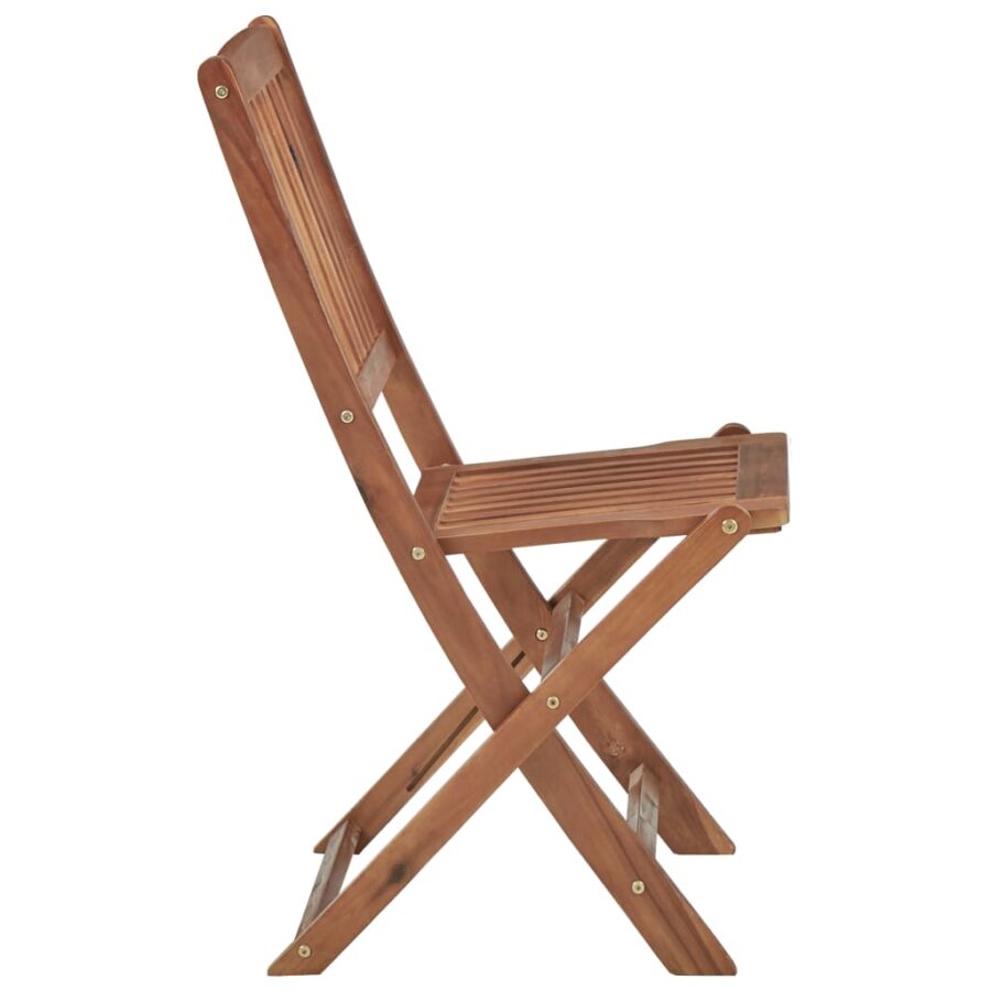 Tuinstoelen 6 st inklapbaar met kussens massief acaciahout - Afbeelding 6