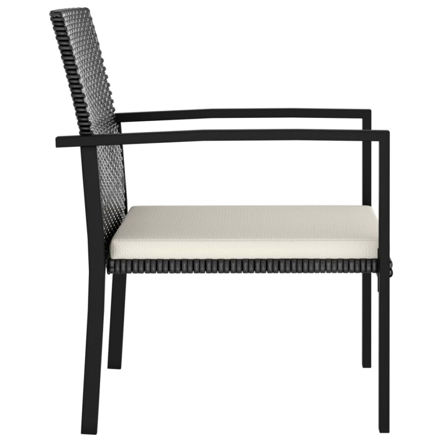 9-delige Tuinset poly rattan zwart - Afbeelding 9