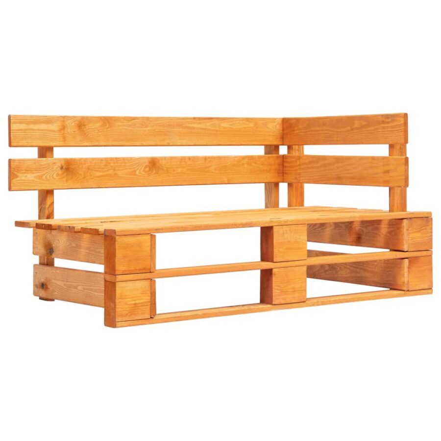 6-delige Loungeset pallet honingbruin geïmpregneerd grenenhout - Afbeelding 2