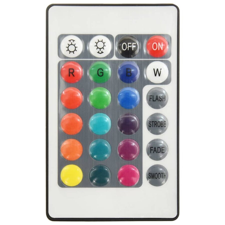 326846  Nachtkastje LED 45x35x67 cm bewerkt hout hoogglans wit - Afbeelding 8