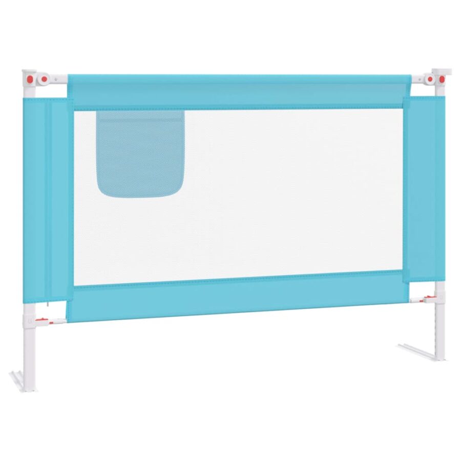 Bedhekje peuter 100x25 cm stof blauw - Afbeelding 2