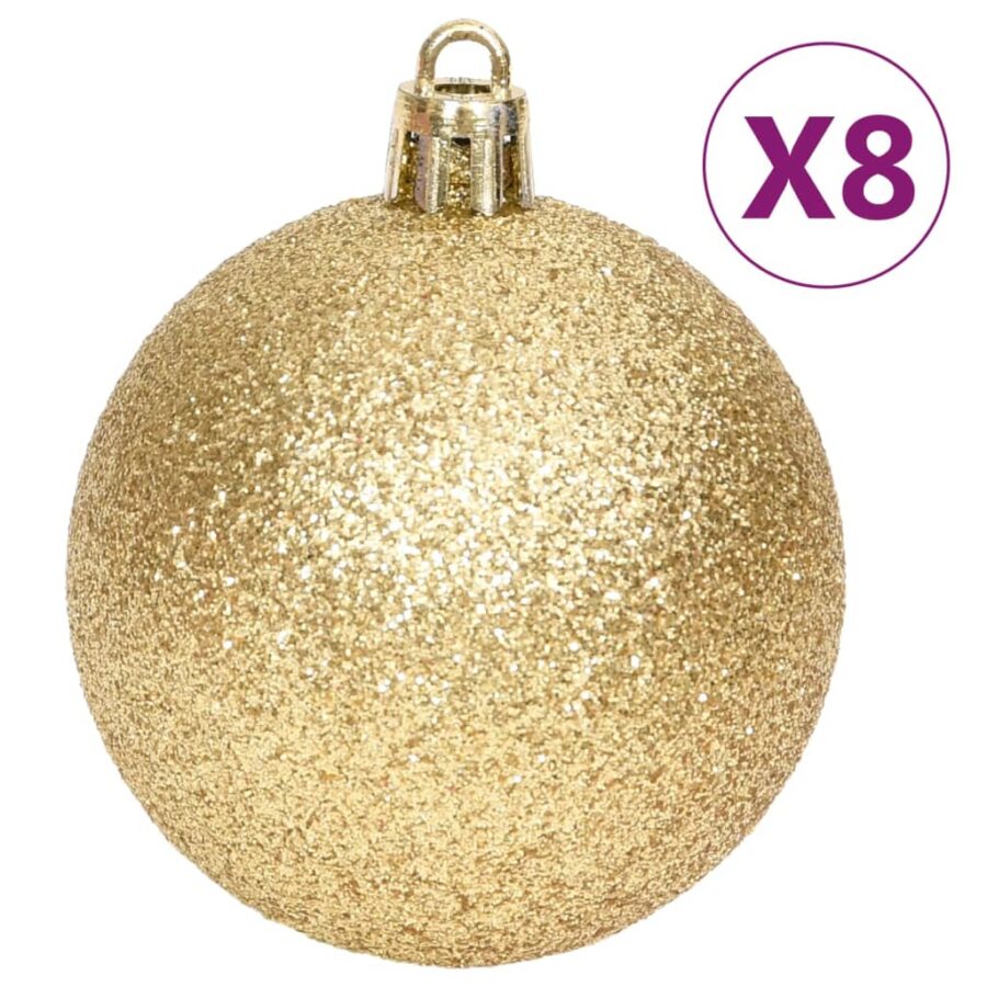 70-delige Kerstballenset goud en rood - Afbeelding 8