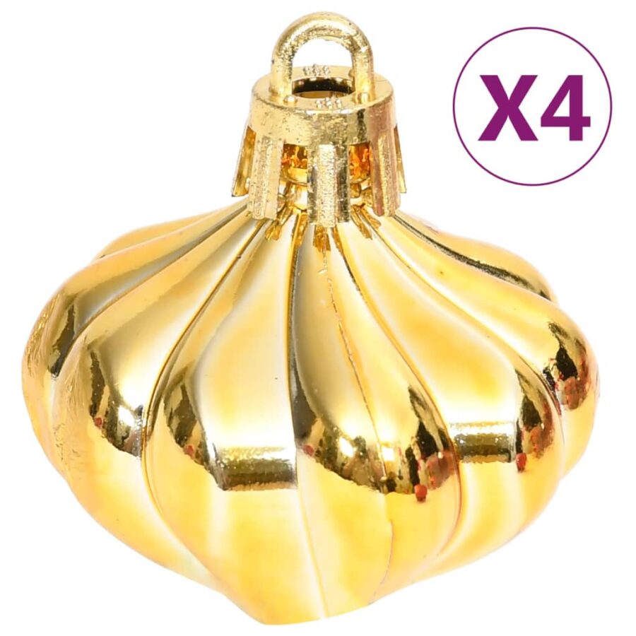 70-delige Kerstballenset goud en rood - Afbeelding 10