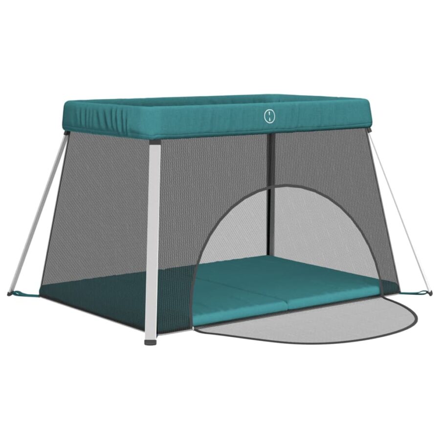 Babybox met matras linnen groen - Afbeelding 4