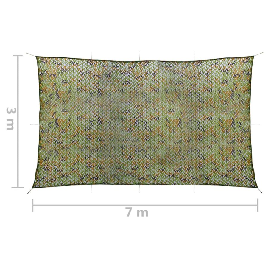 Camouflagenet met opbergtas 3x7 m groen - Afbeelding 5