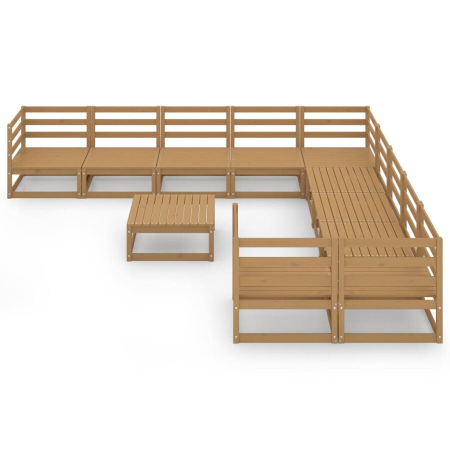 11-delige Loungeset massief grenenhout - Afbeelding 3