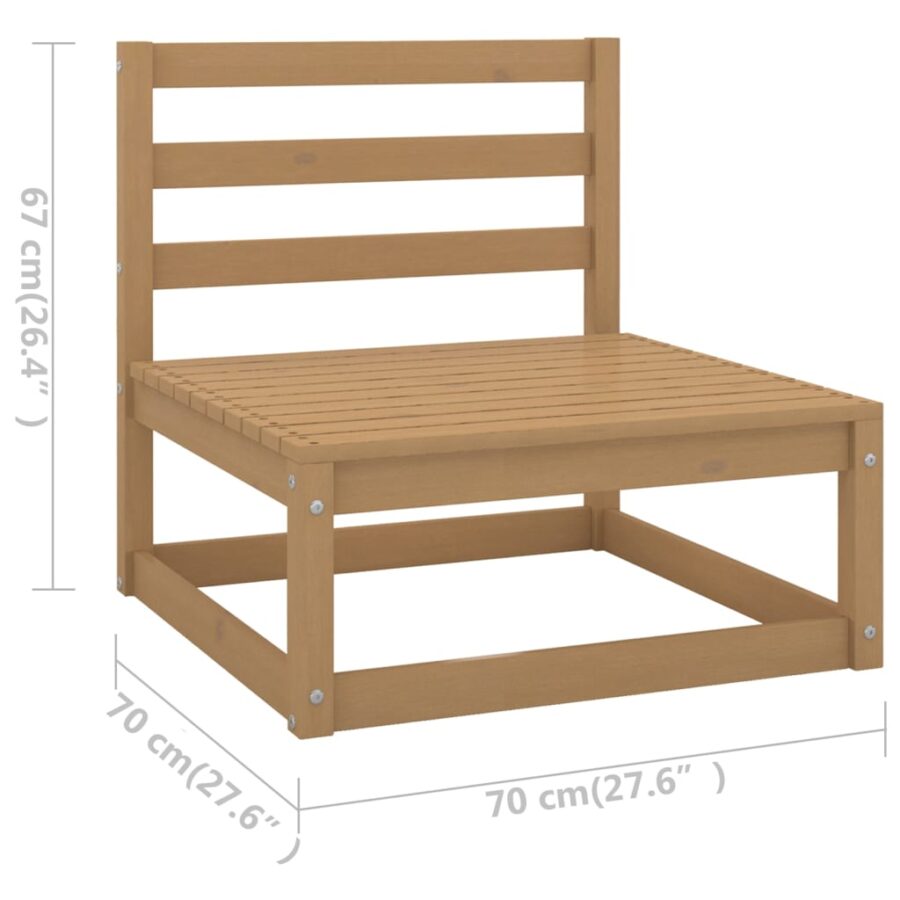 6-delige Loungeset massief grenenhout - Afbeelding 8